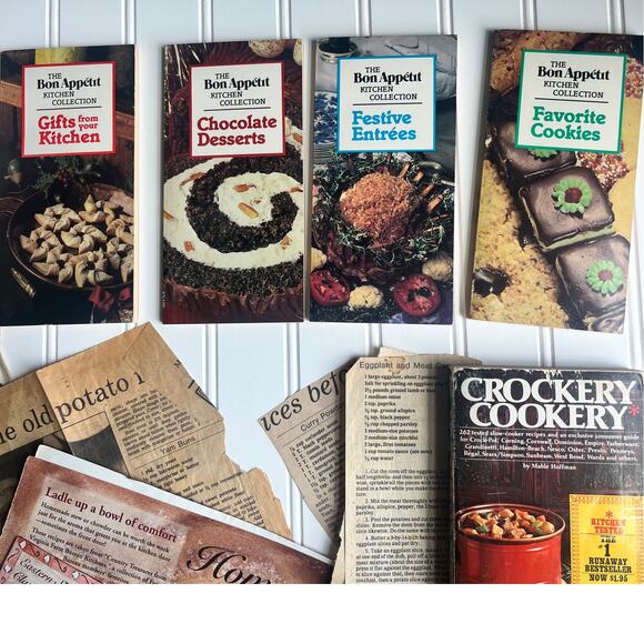 Vintage Cookbooks Bon Appetit Crockery Cookery & Ephemera Retro Recipies - Picture 2 of 14